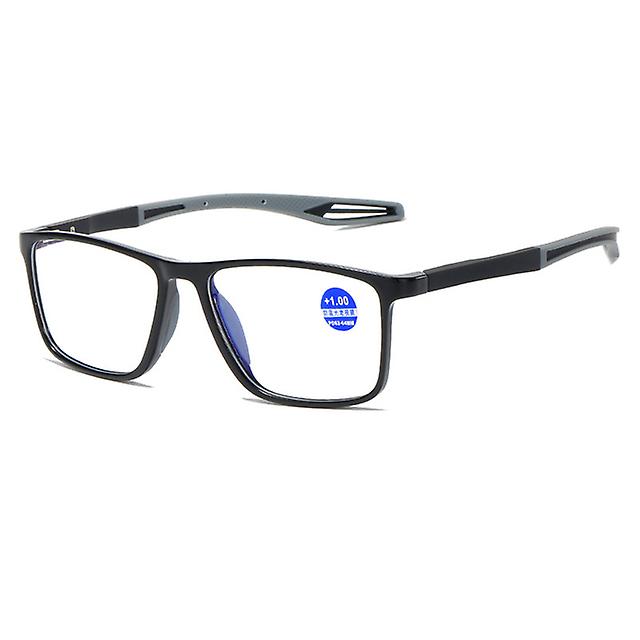Elastic Tr90 Reading Glasses Vintage Flexible Anti Blue Light Far Sight