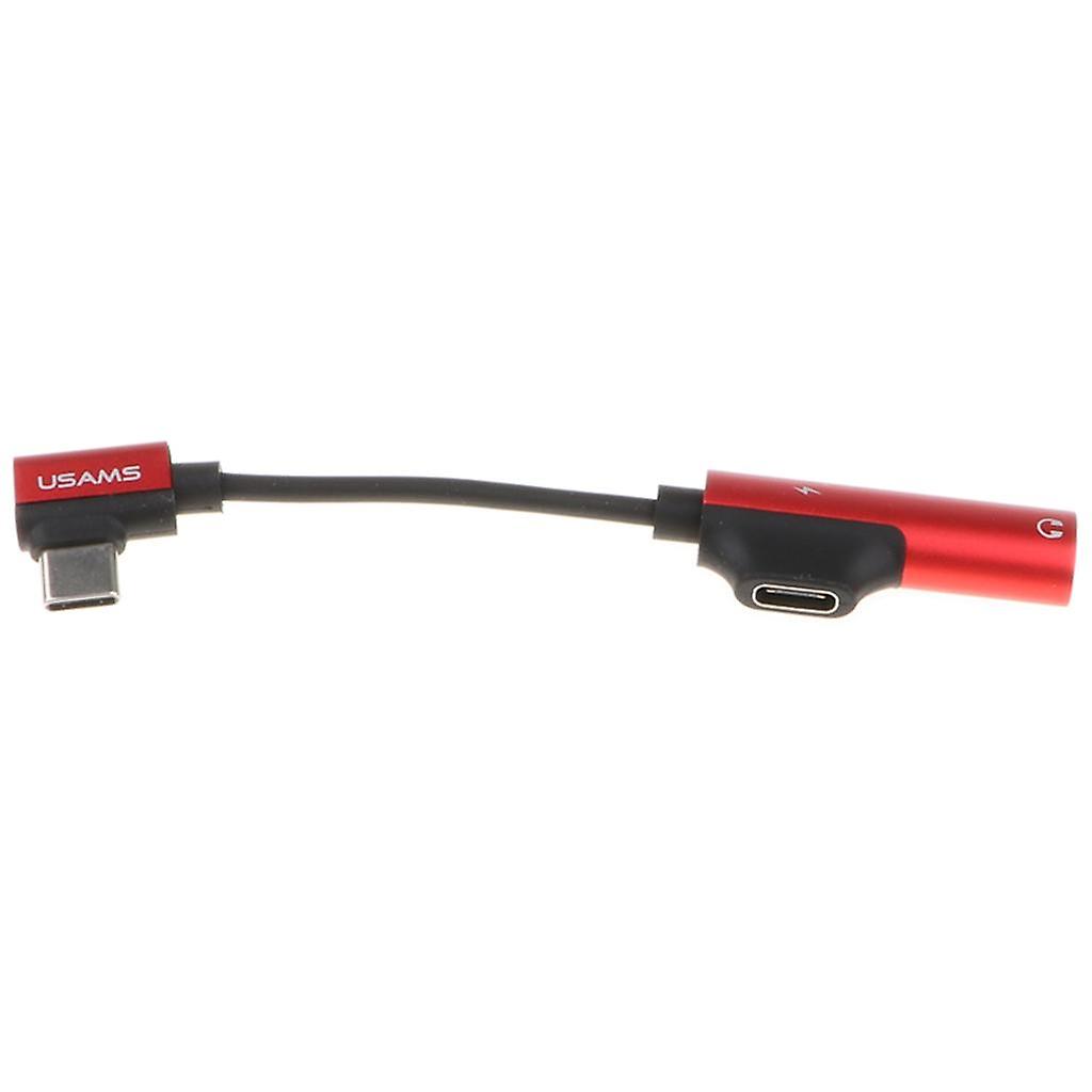 Type-c Elbow Adapter Charging Connector for Millet 6 Headset Note 3 Red