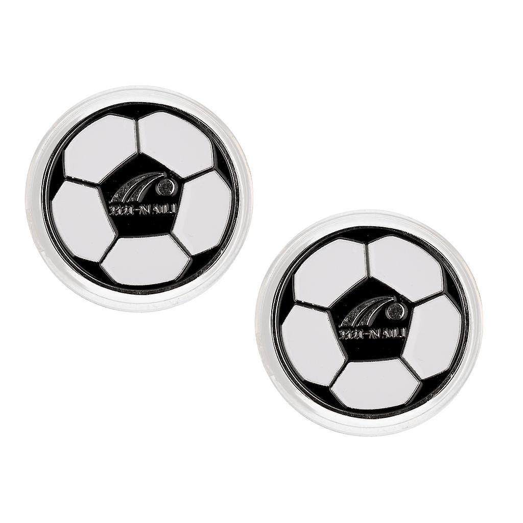 2 Piece Football Soccer Referee Flip Coin Judge Toss Coin Pick Side Finder