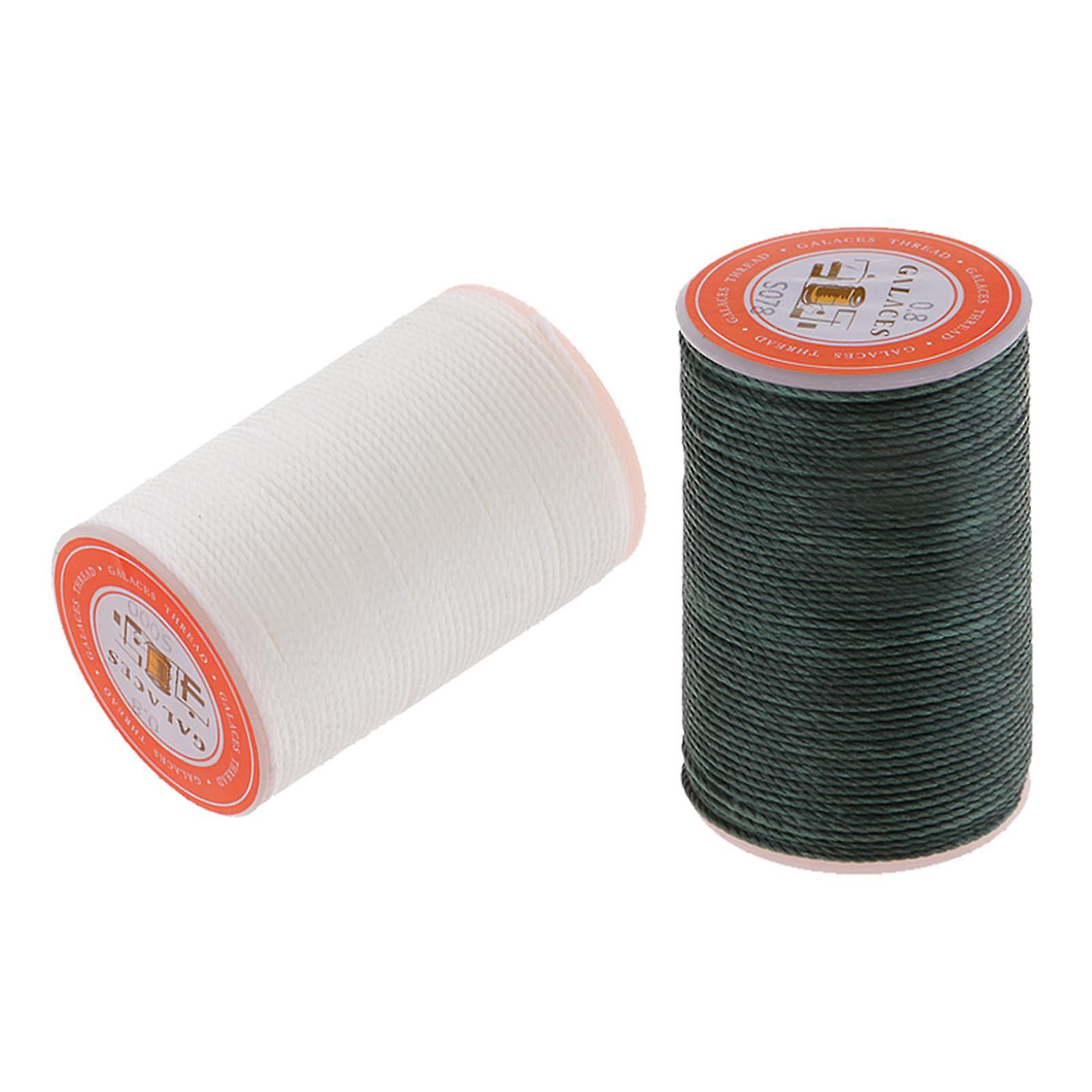 0.8mm Round Polyester Waxed Thread Sewing Stitching DIY Crafts