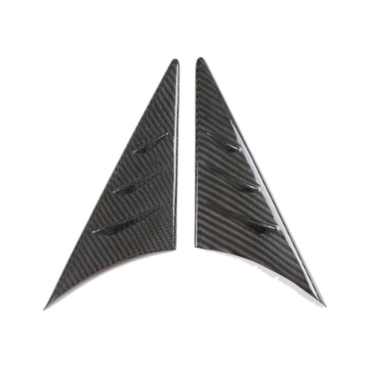 Real Carbon Fiber Rearview Mirror Side Triangular Spoiler Decorative For