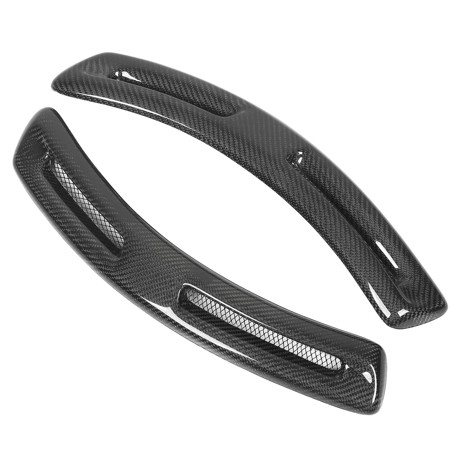 Front Wing Side Vents Side Vent Cover Carbon Fiber Rust Proof For Lancer Evolution X 10