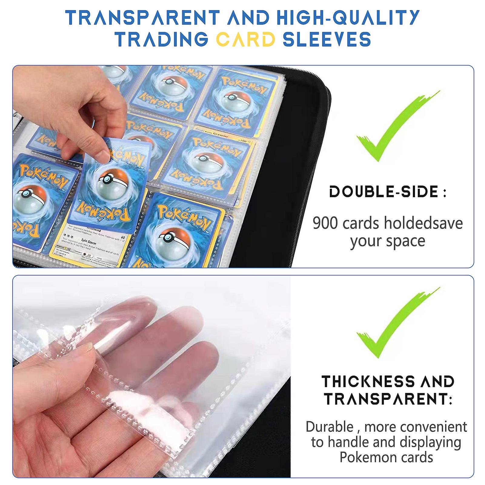 Rectangular Trading Card Holder Transparent Baseball Card Pocket Children's Day Gift