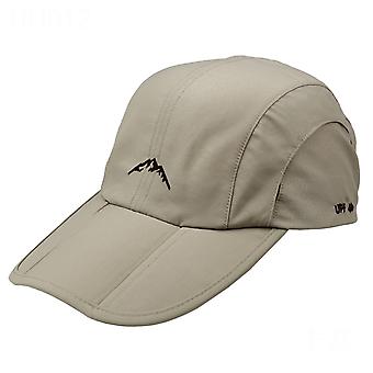 Men's Outdoor Sun Visor Cap Foldable Rainproof Sun Protection Hat For Climbing Cycling Running