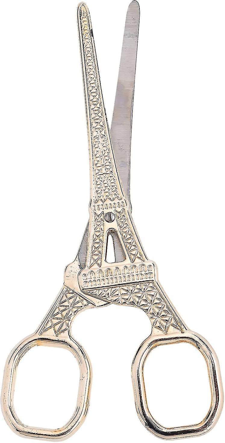 Forbici da ricamo in acciaio inox a forma di croce fai da te opera d'arte comò strumento da ricamo forbici Cyangu SX Oro chiaro