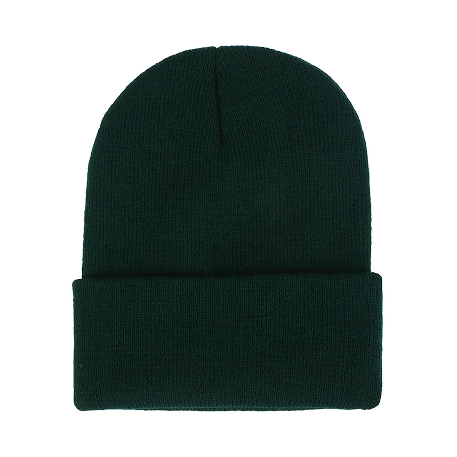 Winter Hat Unisex Stretchy Knitted Solid Color Warm Soft Ear Protection High Elasticity Regular Fit