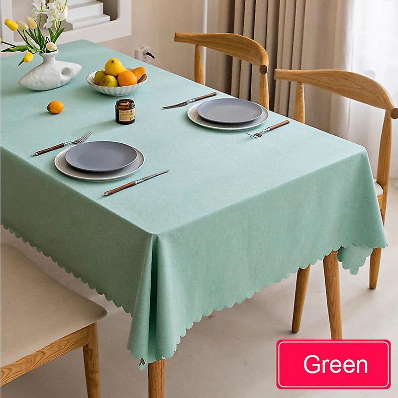 Waterproof Tablecloth Nordic Cotton And Linen Tablecloth Japanese-style Solid Color Tablecloths For Dining Table Coffee Table