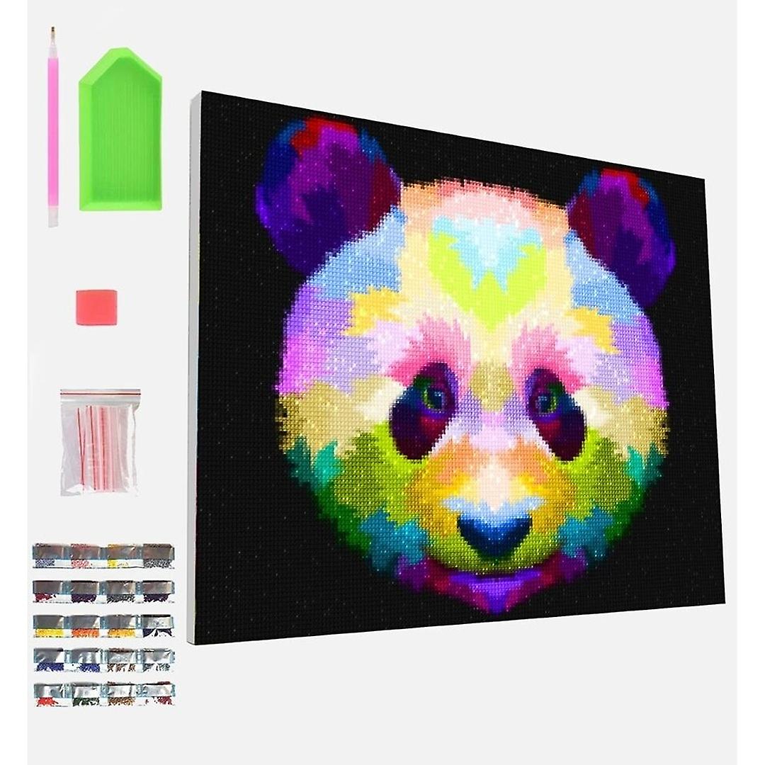 Splat Planet Panda Diamond Art