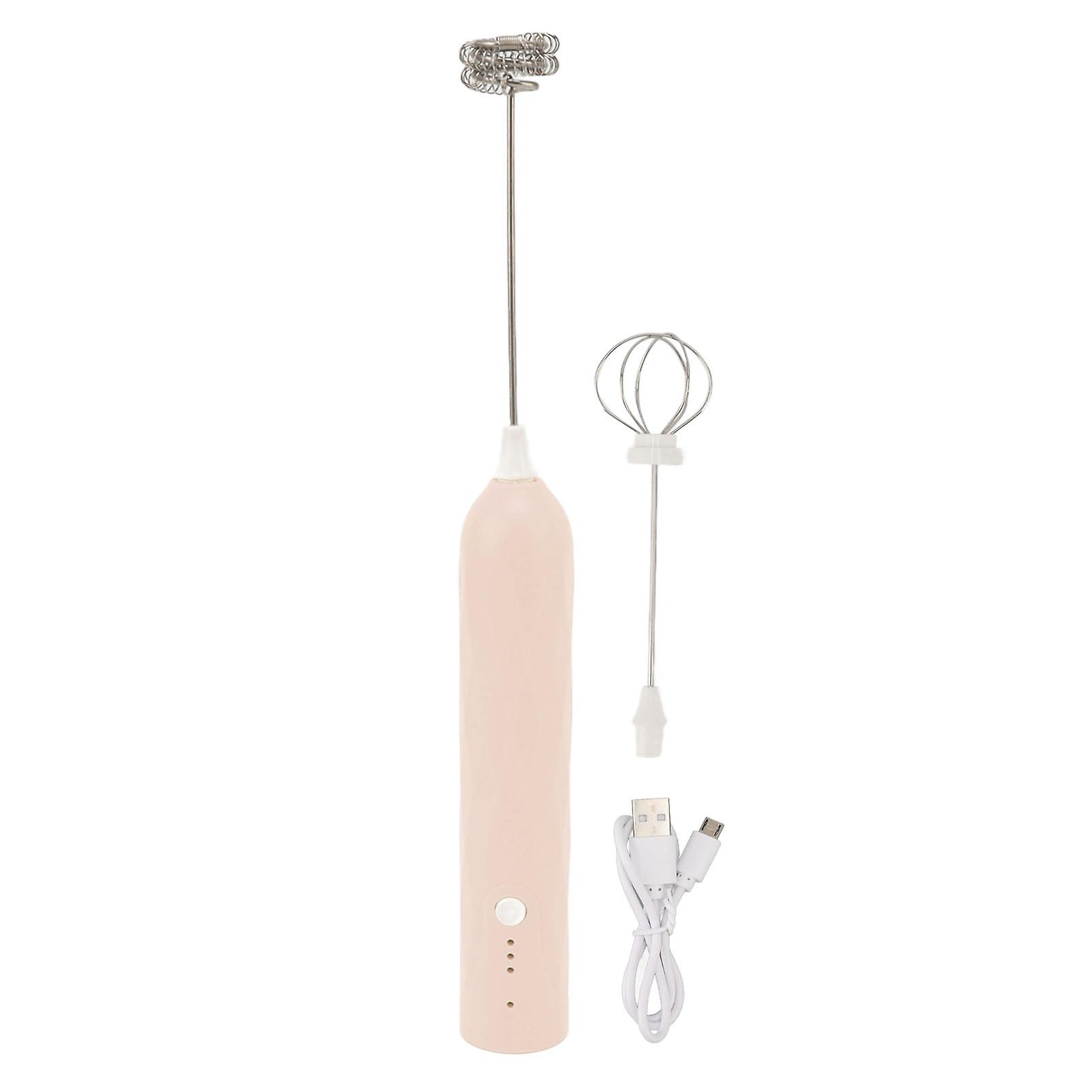 Small Household Egg Beater, Multifunctional Mini Mixer, Handheld Electric Stirrer, Cordless Milk Frother, Coffee Frother, Apricot