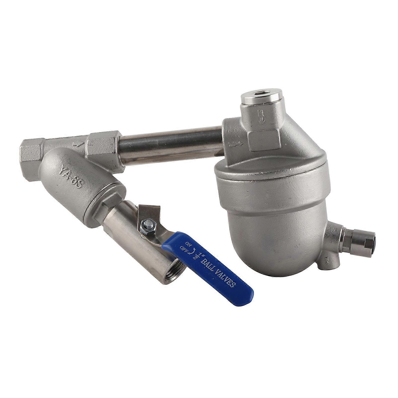 Air Compressor Automatic Drainer Non Consumption Pneumatic Drainage Valve Stainless Steel for Gas Tank YA S6 with Filter