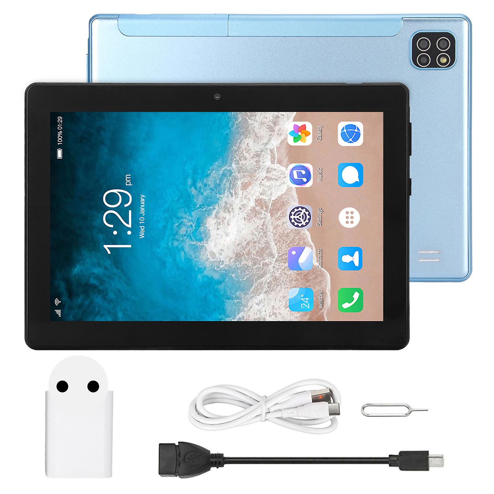 8 tommer tablet 6 GB ram 128 gb rom octa core cpu-understøttelse 4glte mobilopkald tablet pc til android 11 eu-stik 100-240v