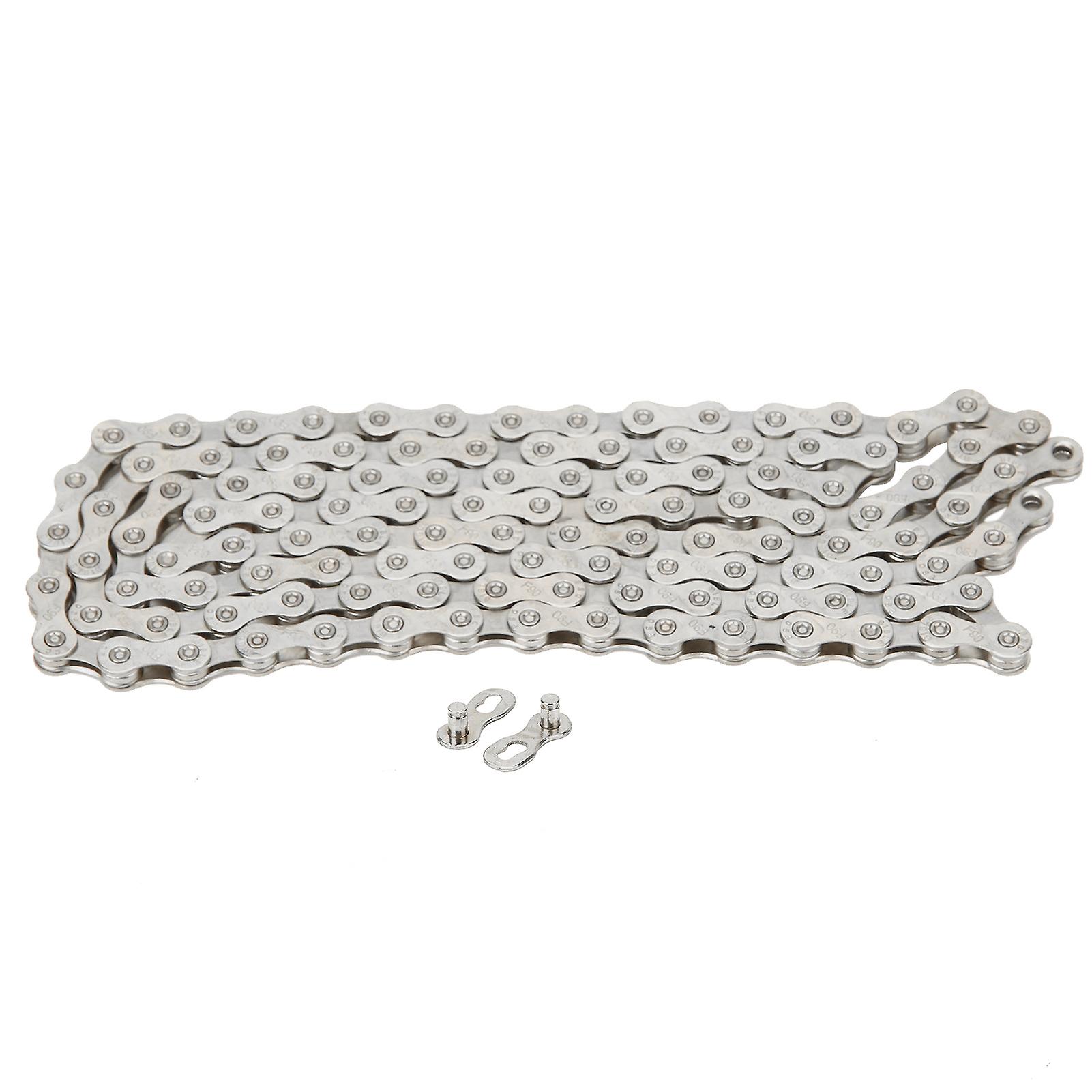 F90 Mountain Road Steel Bicycle Chain Steel 9 Speed Adjustable Cycle Bicycle AccessoriesSilver