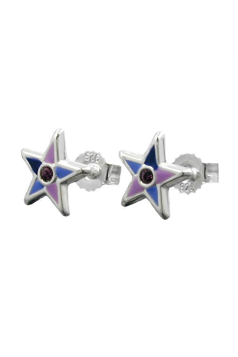Stud Earrings Little Stars Silver 925 - Gl93342