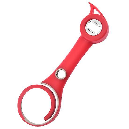 Bottle Caps Opener High Hardness Save Labor Non-Slip Durable 6-in-1 Multi-Function Can Jar Remover Kitchen Supplies