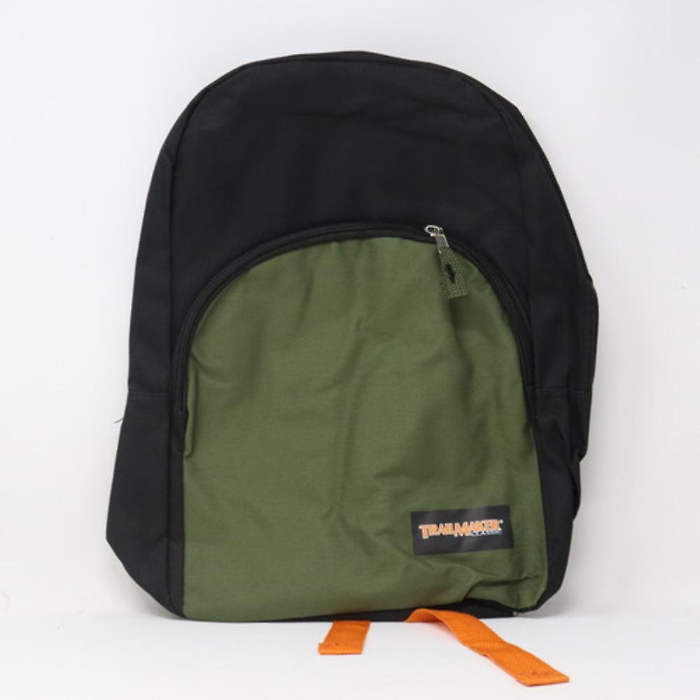 Trailmaker Classic Army Green/Black/Orange Backpack  / New