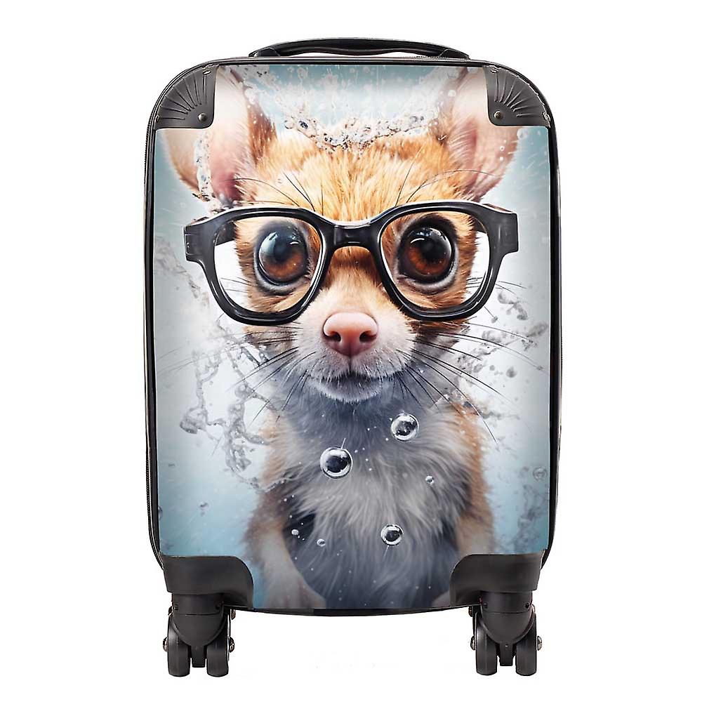 Splashart Doormouse With Glasses Suitcase