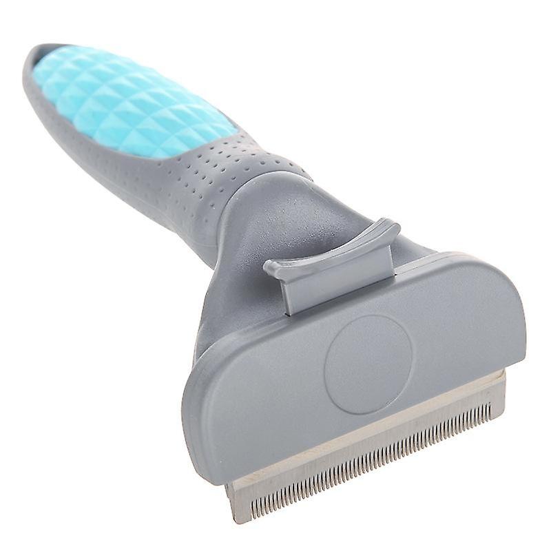 Pet Grooming Brush with Soft Silicone Handle for Daily Combing