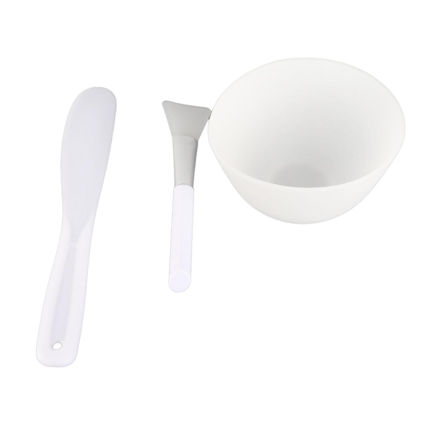 3Pcs DIY Mask Tool Set, Silicone Mask Bowl, Mask Spatula and Brush Set, DIY Mask Mixing Tool Sets