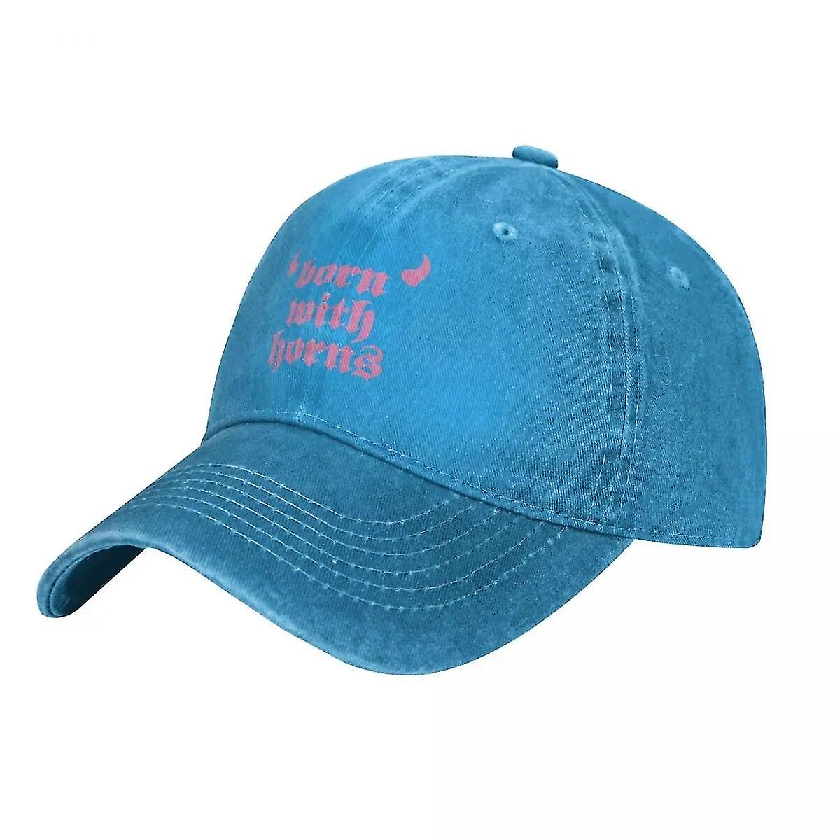 Gun Kelly Mgk Born With Horns Classic Dad Hat Machine Mechanical Engineer Cowboy Hat Hats For Women