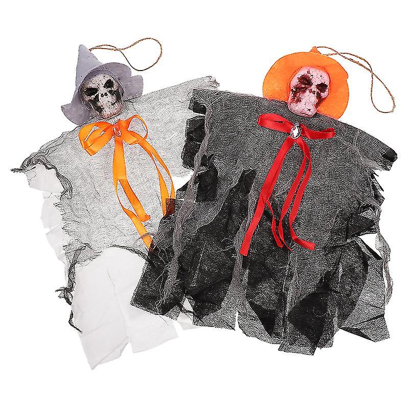 2pcs Ghost Hanging Decor For Halloween Decorations