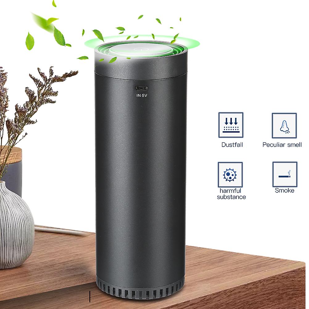 Home Office Air Purifier with Photocatalyst, Air Filtering, and Anion Function