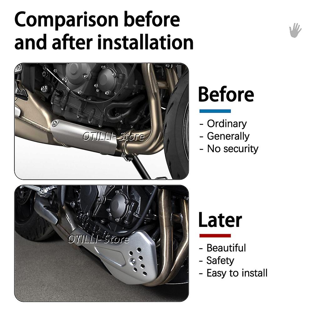 GFARDMOTO Motorrad Bellypan Für Triumph Trident 660 - Aluminium Untermotor Spoiler