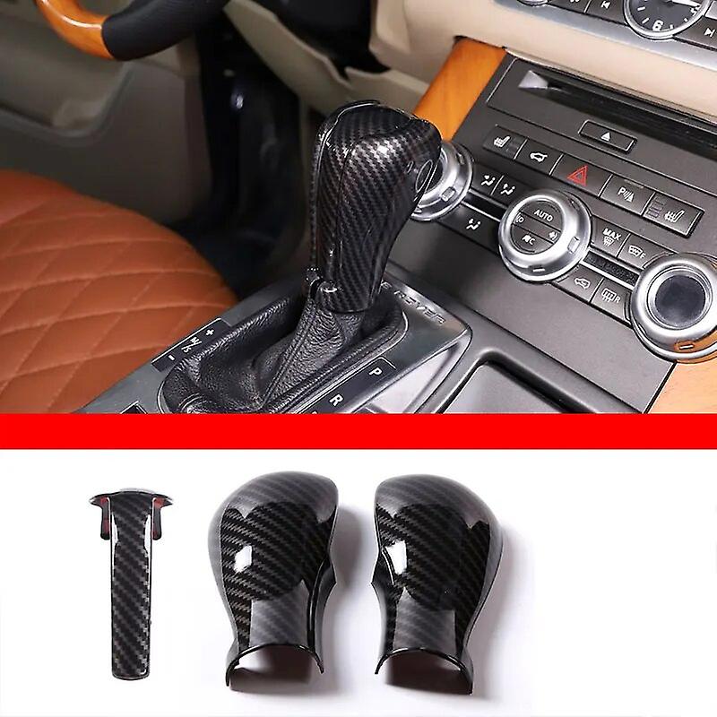 For Land Rover Range Rover Vogue L322 Sport L320 2005-13 Abs Carbon Fiber Car Gear Shift Head Cover Trim Sticker Car Accessories