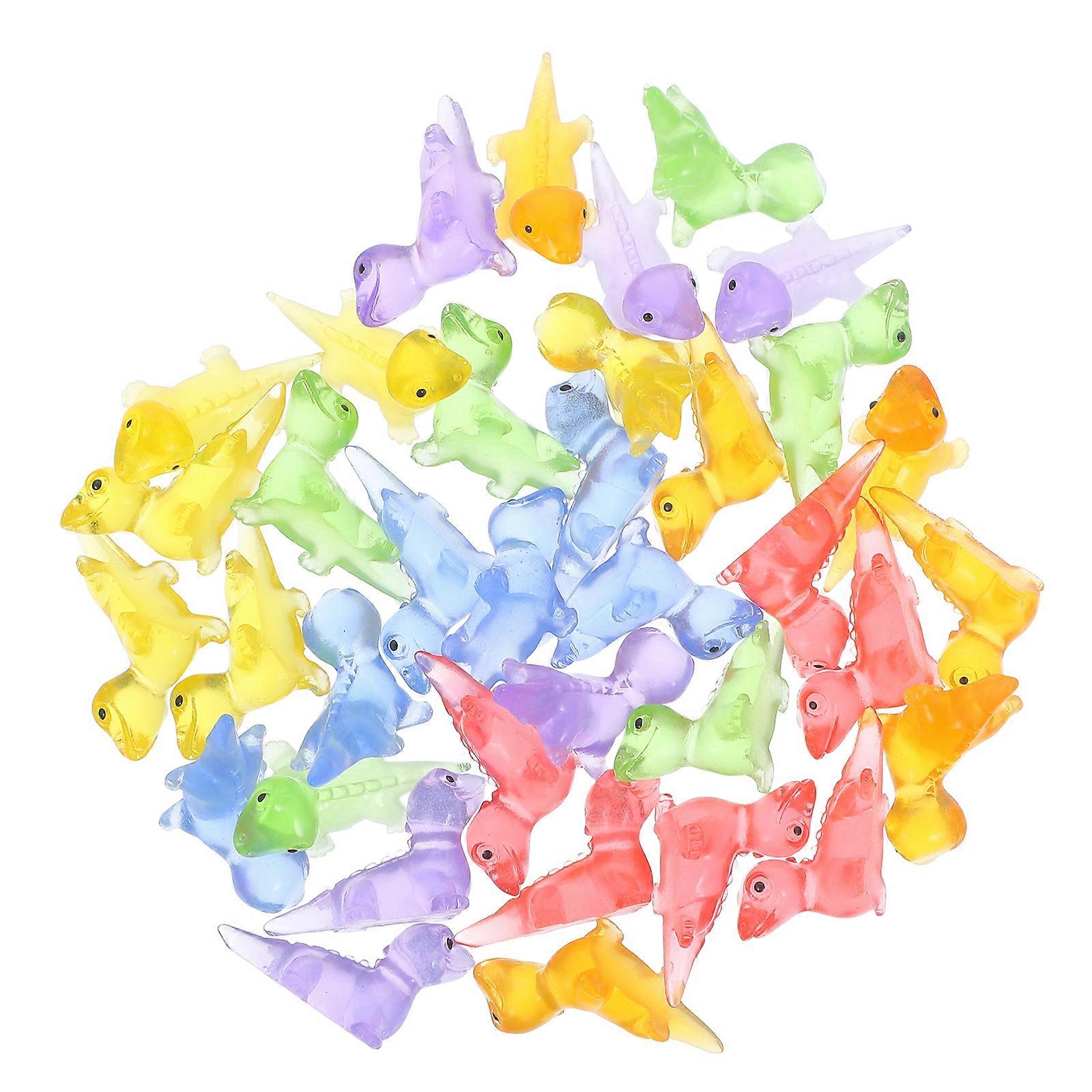 36pcs Miniature Lizard Glow In The Dark Mini Lizard Micro-landscape Lizard Statue