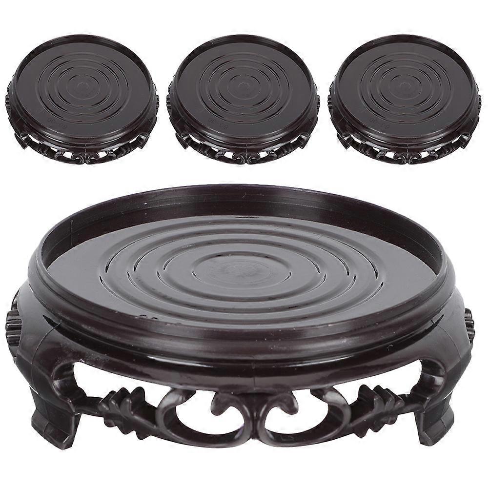 4pcs Display Base Handicraft Figurine Display Stand Tabletop Vase Fish Tank Base