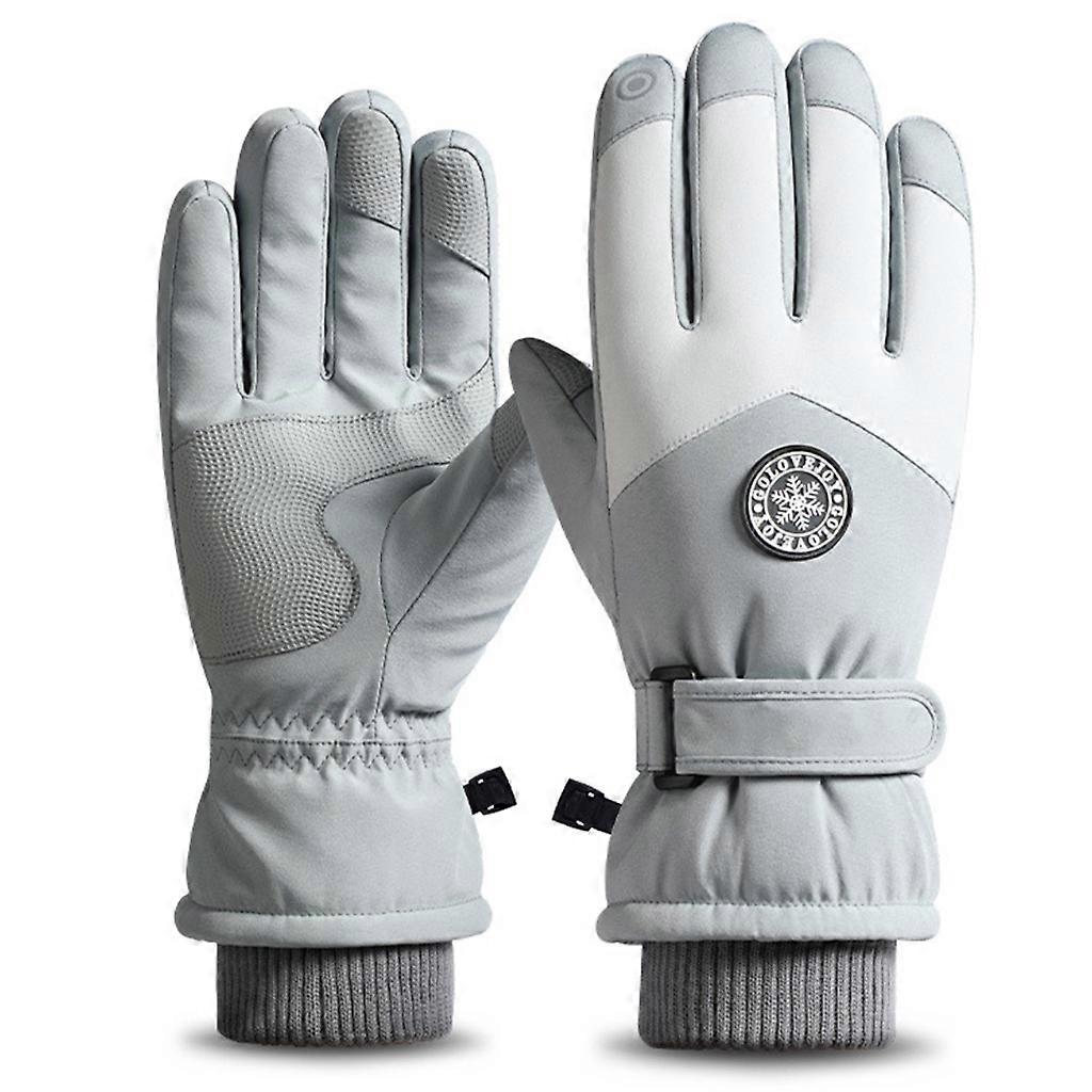 unbrand Gants à écran tactile Gants imperméables Gants de ski antidérapants Mitaines doublées polair