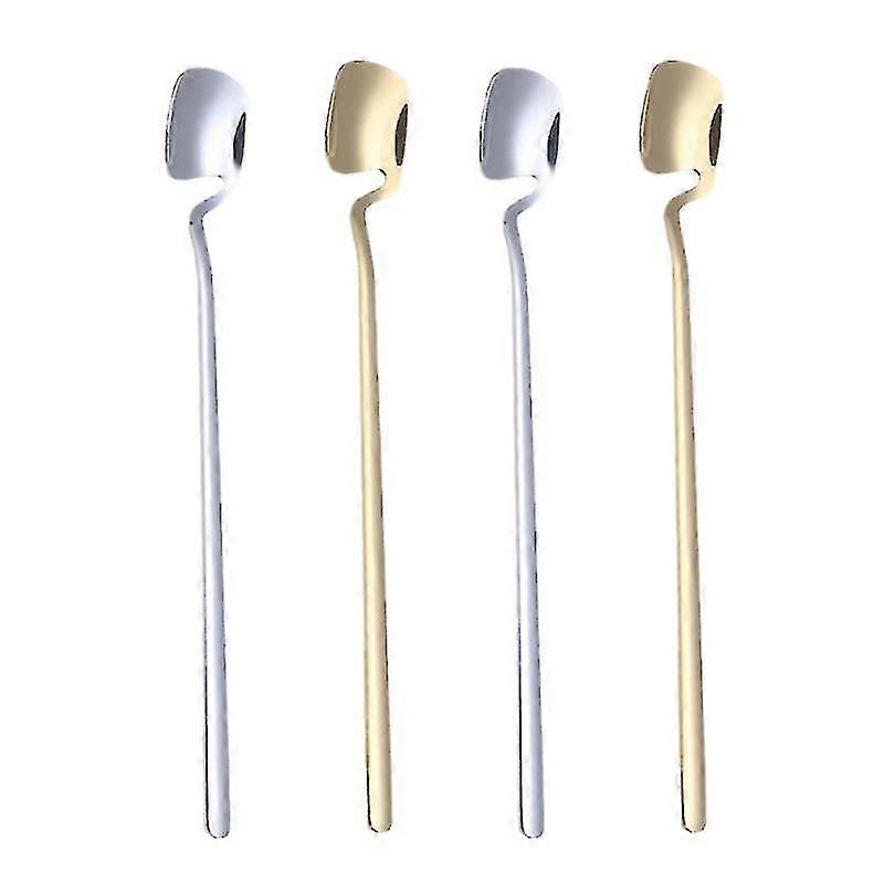 4pcs Kitchen Tableware, Creative Stainless Steel Spoon