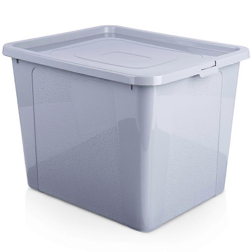 Storage box with lid, durable material, grey colour