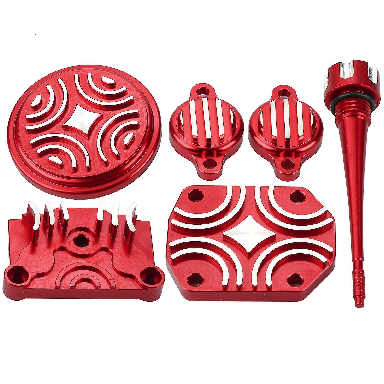 Parti del kit di copertura del vestito del motore in alluminio adatte per Lifan 110cc 125cc Pit Dirt Bike rosso E2U732