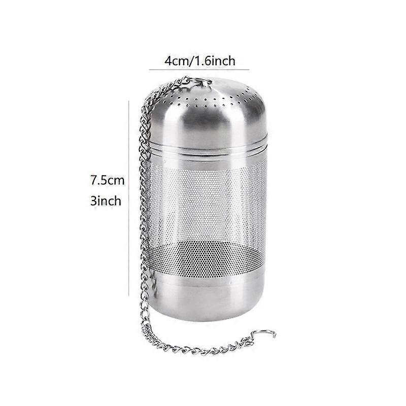 Large Tea Infuser, 304 Stainless Steel Tea Strainer Mesh Tea Ball Infuser, Tea Strainer Food Grade Mesh Tea Filter Interval Diffuser With Extended Cha