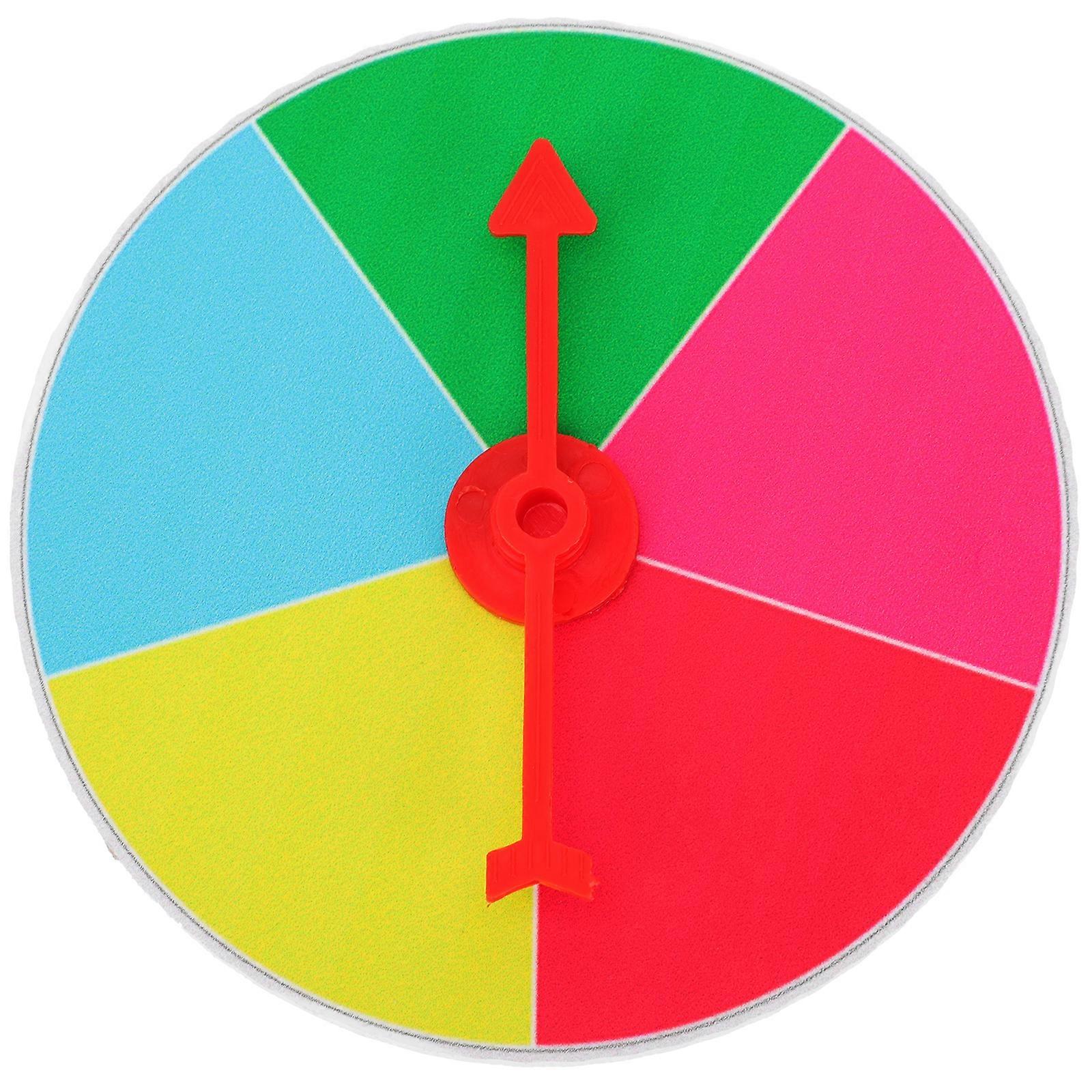 1Pc Prize Wheel Hanging Draw Wheel Teaching Activities Rotary Game Prop