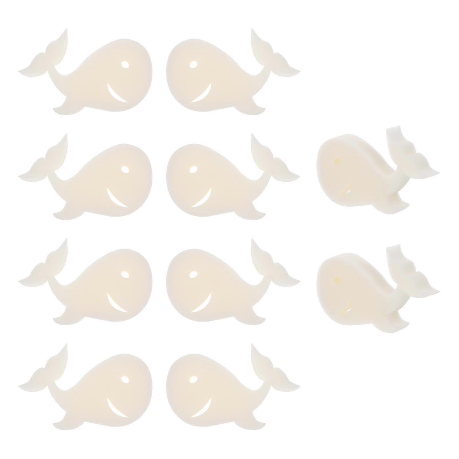 10pcs愛らしいクジラはスポンジをフィルタリングスポンジ油吸収スカムスポンジを設計しました