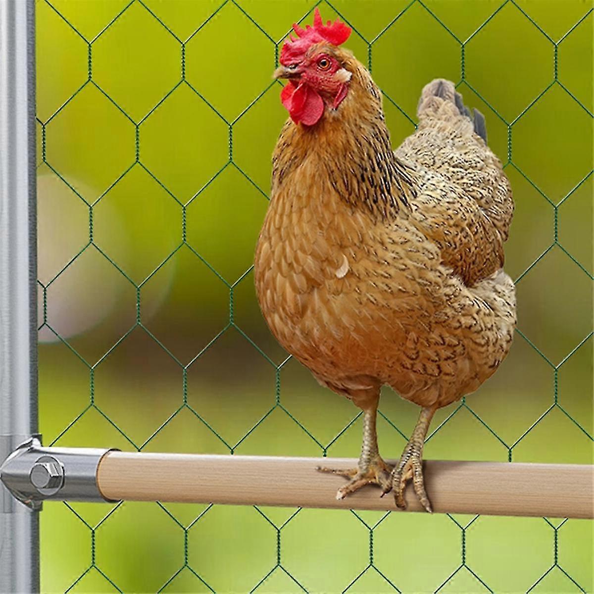 4-Pack Chicken Perches Set - Chicken Coop Accessories, Strong Roosting Bars for Coop & Brooder