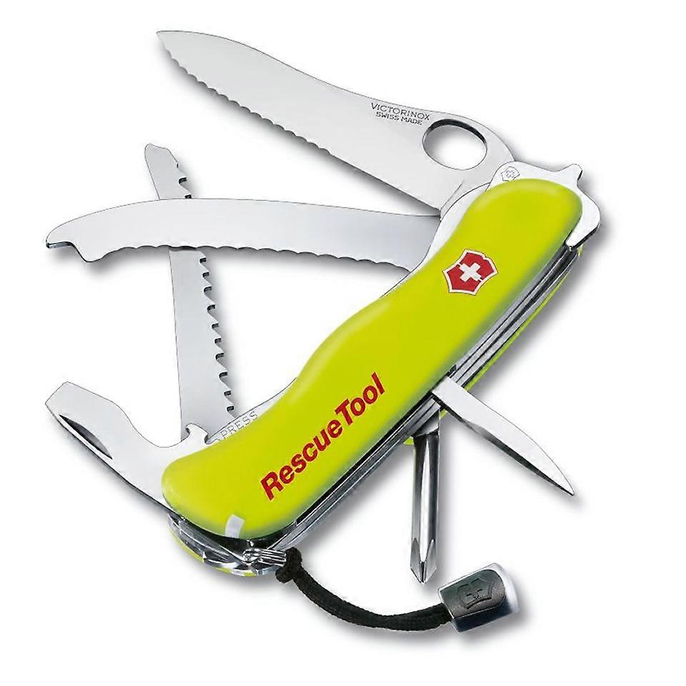 Victorinox RESCUE TOOL emergency Swiss army knife - lock blade - neon handles