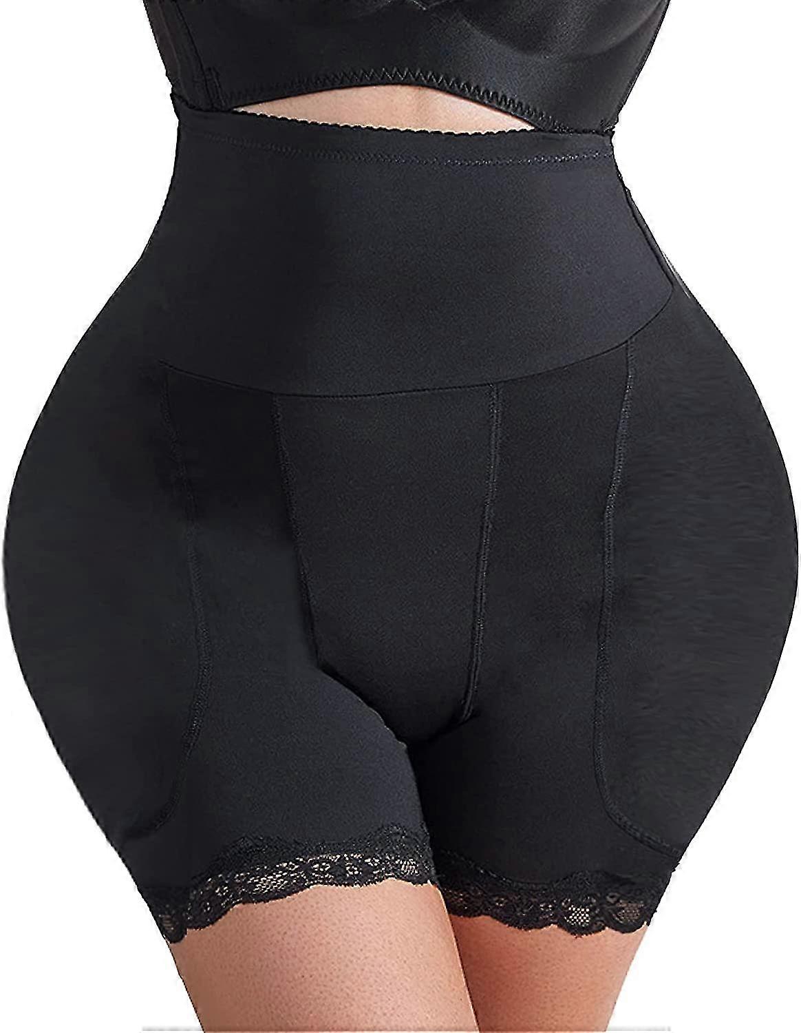 Butt Pads For Bigger Butt, Lace Butt Lifting Shapewear Thicker Tummy Control Padded Underwear For Wo