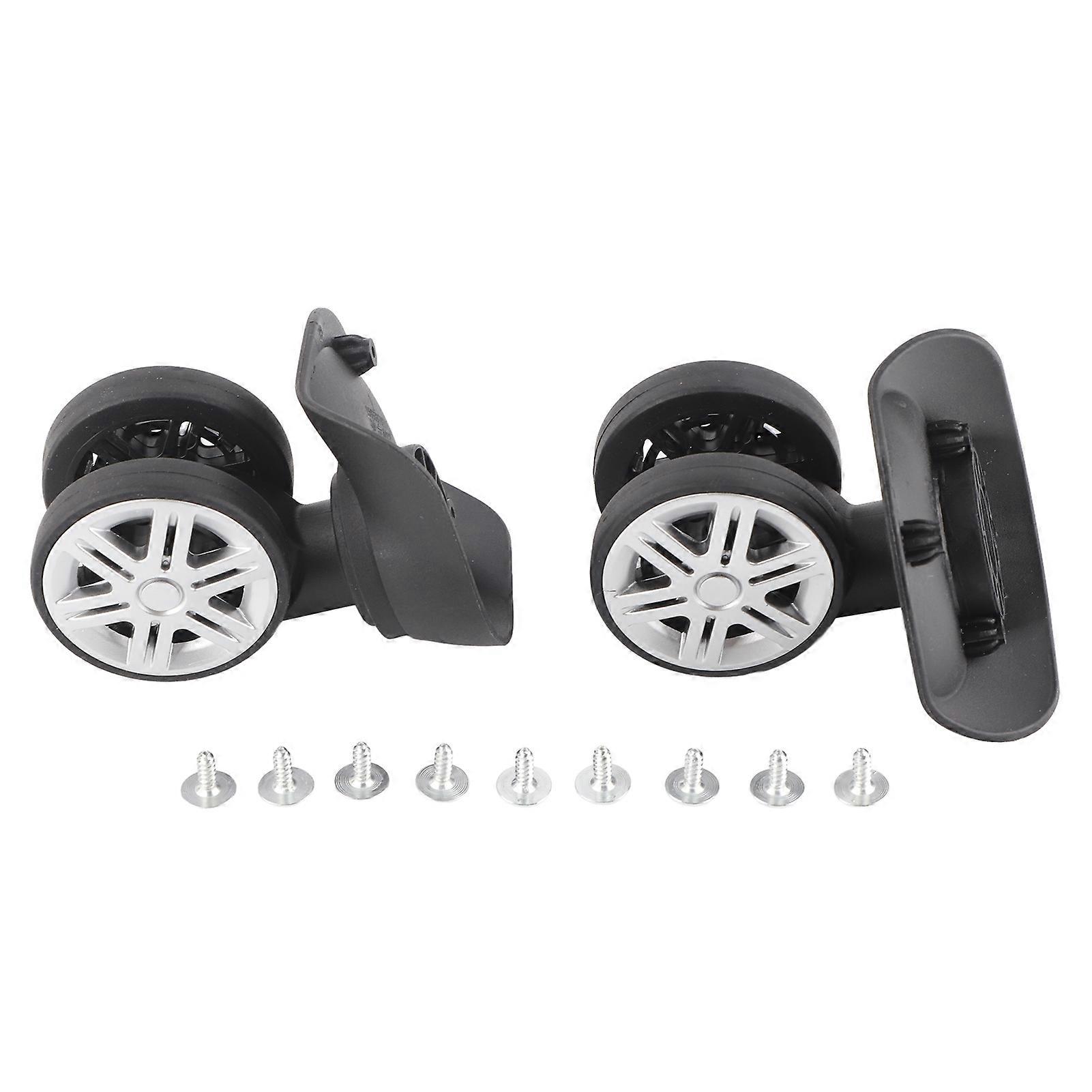 1Pair Outdoor Mute Double Row Large Wheel Drawbar Box Code Case Suitcase Accessory
