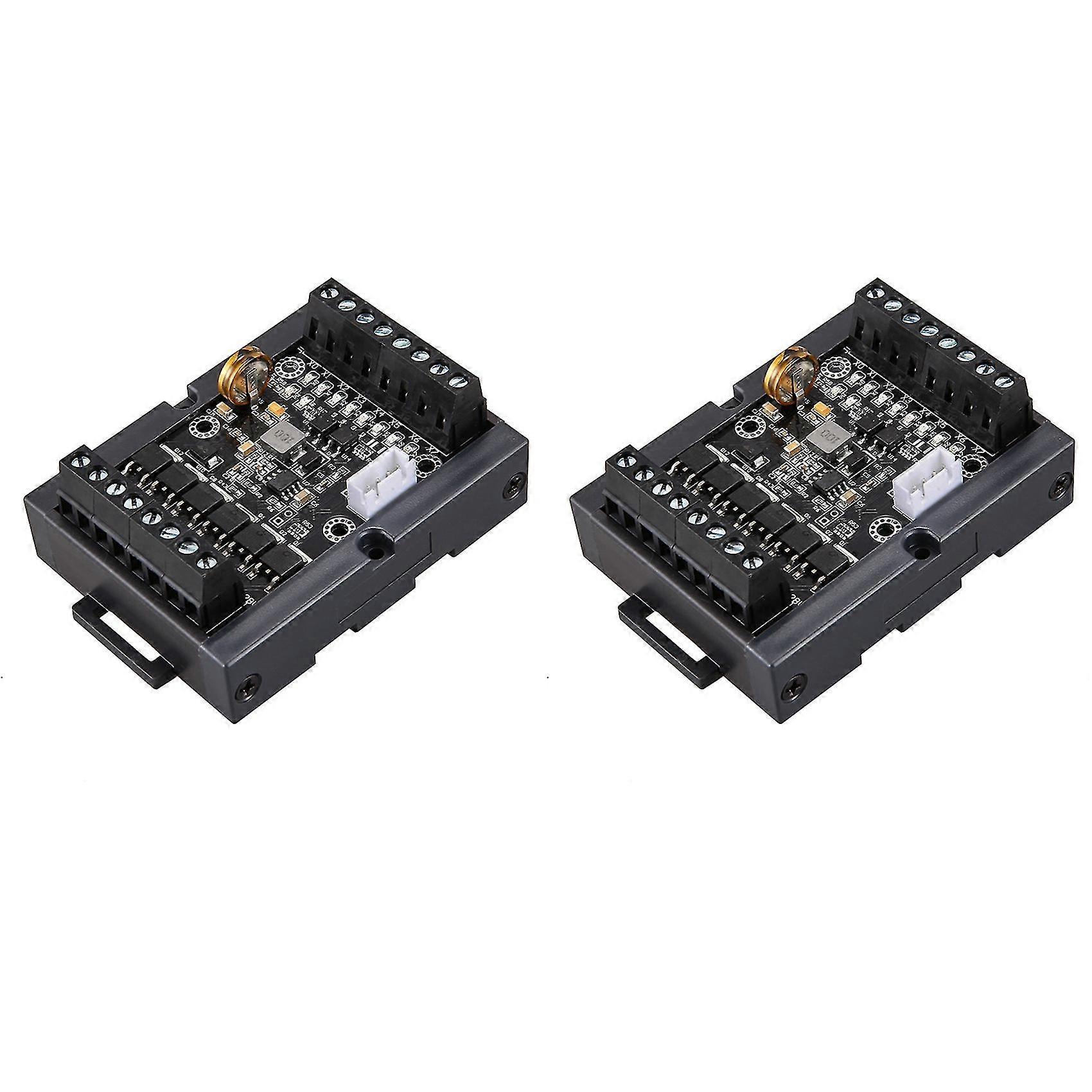 2x Plc Programmable Logic Controller Dc 10-28v Plc Regulator Fx1n-14mt Industrial Control Board Pro