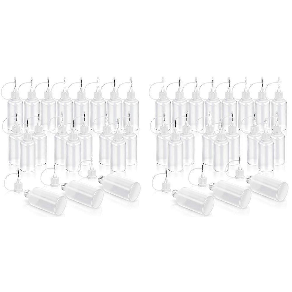 40 Pcs Precision Tip Applicator Bottle, Empty Applicator Glue Bottle 30ml /1 Ounce