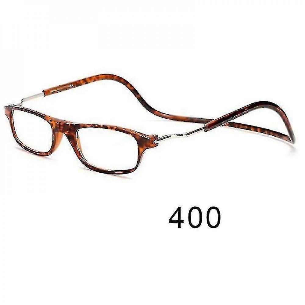 Flexible Magnetic Reading Glasses Hanging Neck Foldable Adjustable Clear Reading Glasses