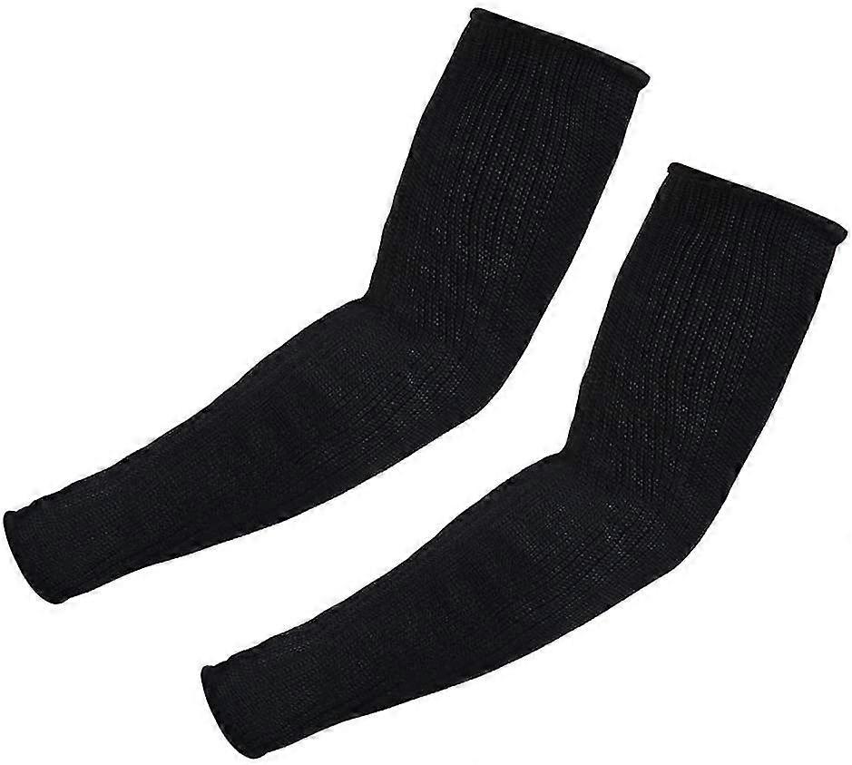 מגן זרועות נגד חיתוך מחממי זרועות כלי הגנה בטיחות לפיתוח גוף ספורט קמפינג נסיעות שחור