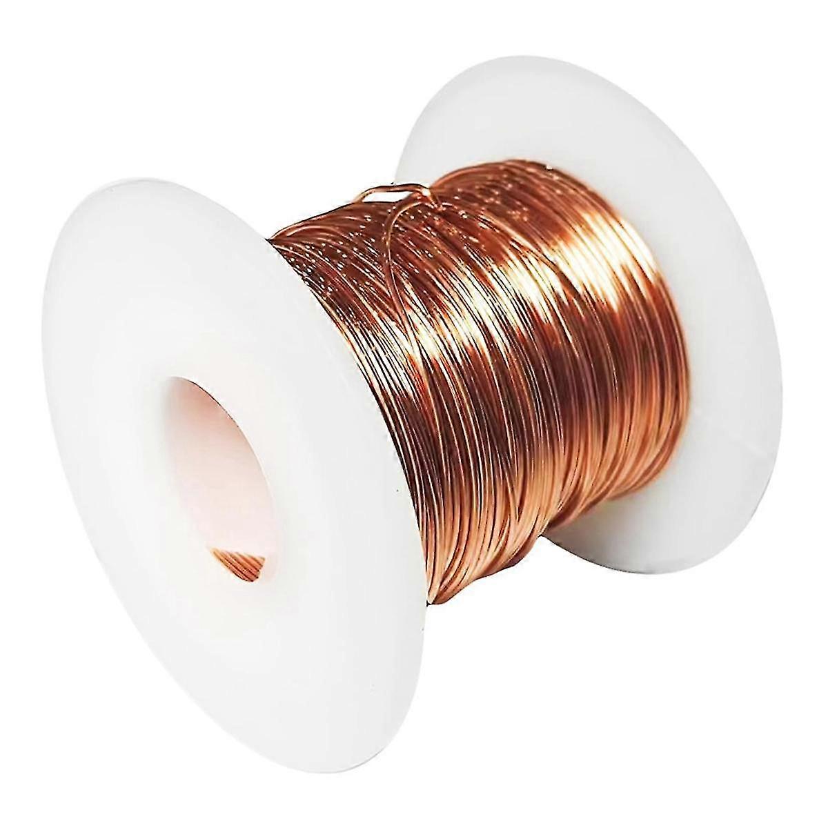 99.9٪ سلك نحاسي ناعم - مقياس 20 0.8 مم - 300 قدم ، سلك نحاسي نقي متوافق مع حديقة صنع المجوهرات