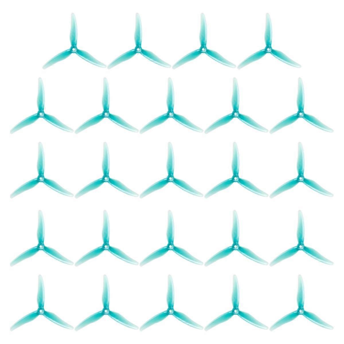 24PCS 51466 V2 FPV Propeller 5inch 3 Blade Propeller Drones Propeller for FPV RC Racing Drone Blue