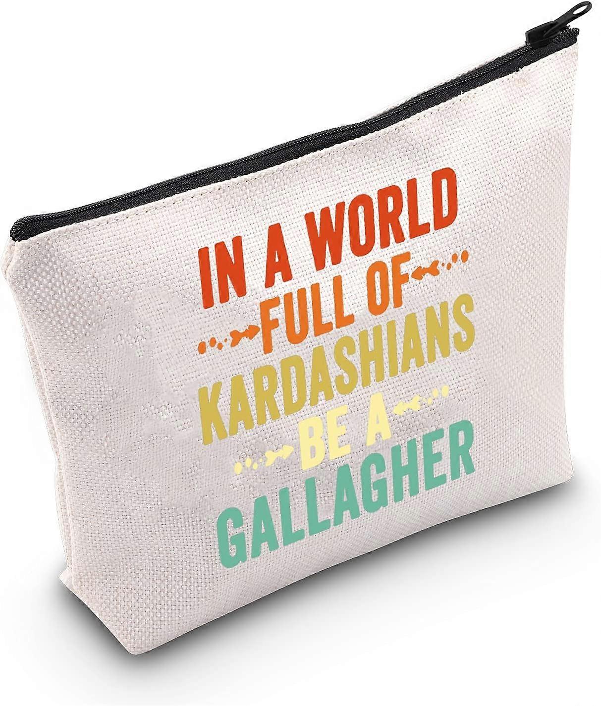 恥知らずなテレビ番組化粧品メイクアップバッグギャラガーファンの贈り物カーダシアン家でいっぱいの世界でギャラガー恥知らずなメイクアップジッパーポーチバッグ友達のために