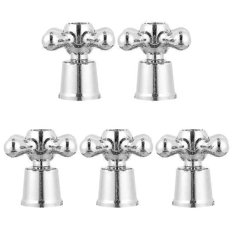 5pcs Faucet Knob Handle Universal Replacement Hot Cold Tap Switch Accessories