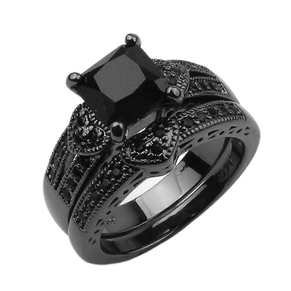 Double Row Diamond Rings Comfortable to Wearing for Birthday Gifts New Year\'s Gifts