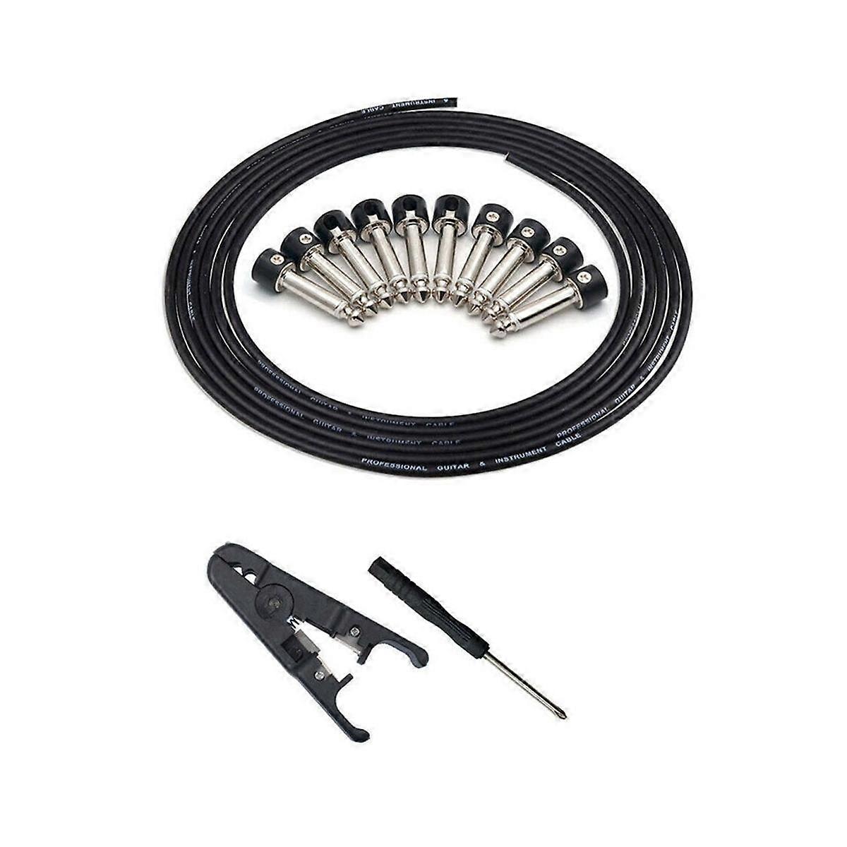Solderless Connectors Design Guitar Cable Diy Guitar Pedal Patch Cable Kit